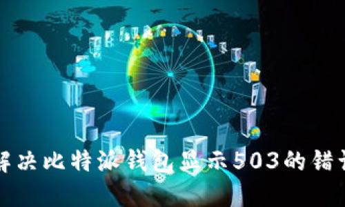 如何解决比特派钱包显示503的错误问题