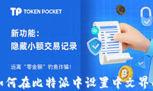 
如何在比特派中设置中文界面