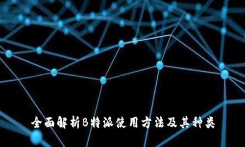 全面解析B特派使用方法及其种类