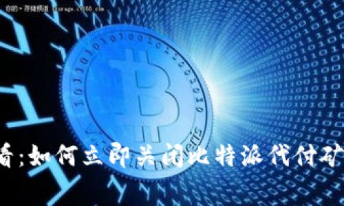 2025必看：如何立即关闭比特派代付矿工费功能