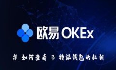 # 如何查看 B 特派钱包的私钥